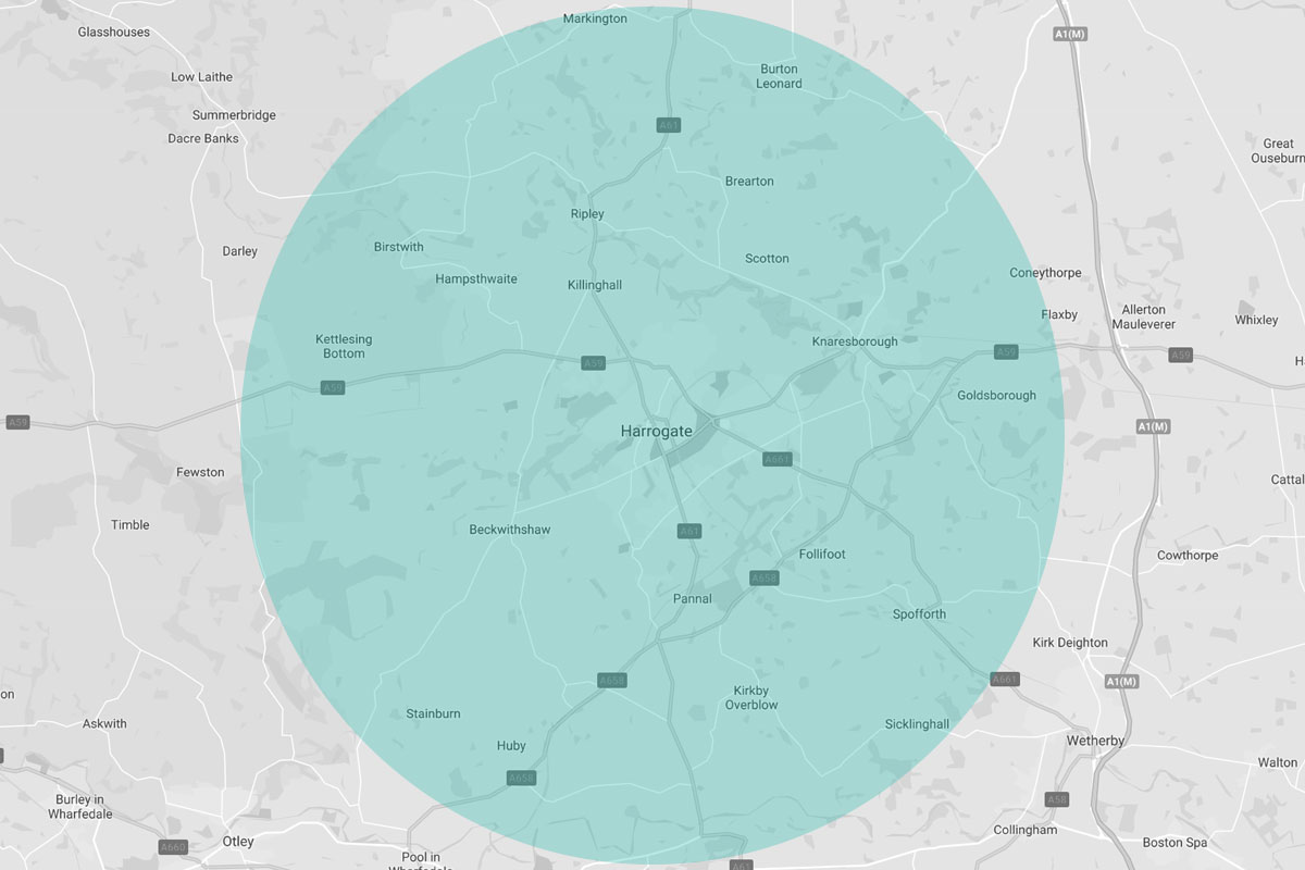 Harrogate Coverage Map